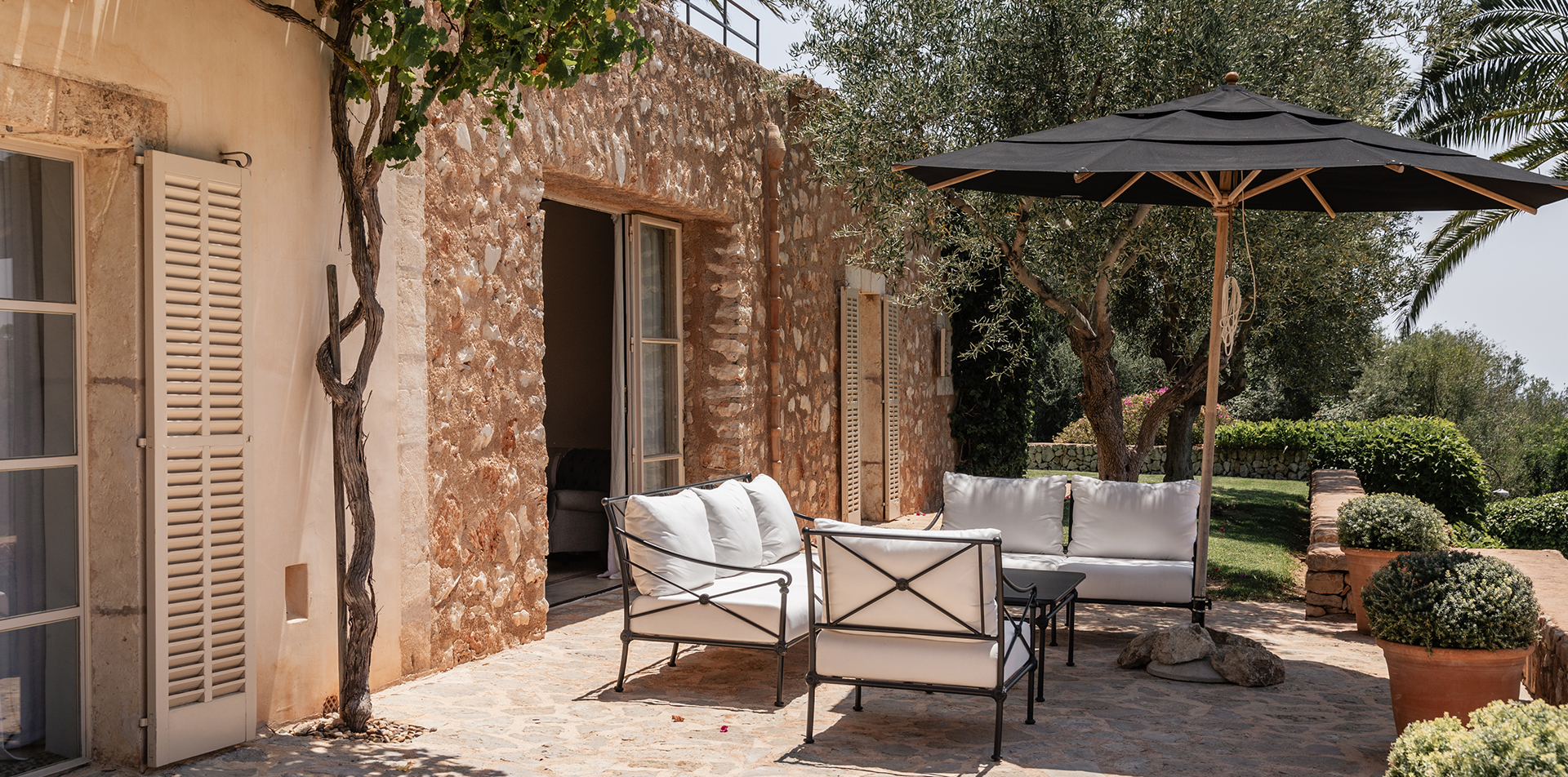 300A3152 Finca mit privatem Fitnessraum Mallorca, Tägliche Reinigung Finca Mallorca, Villa mit Frühstück Mallorca, Historische Finca mit modernem Komfort, Finca mit Meerblick Mallorca